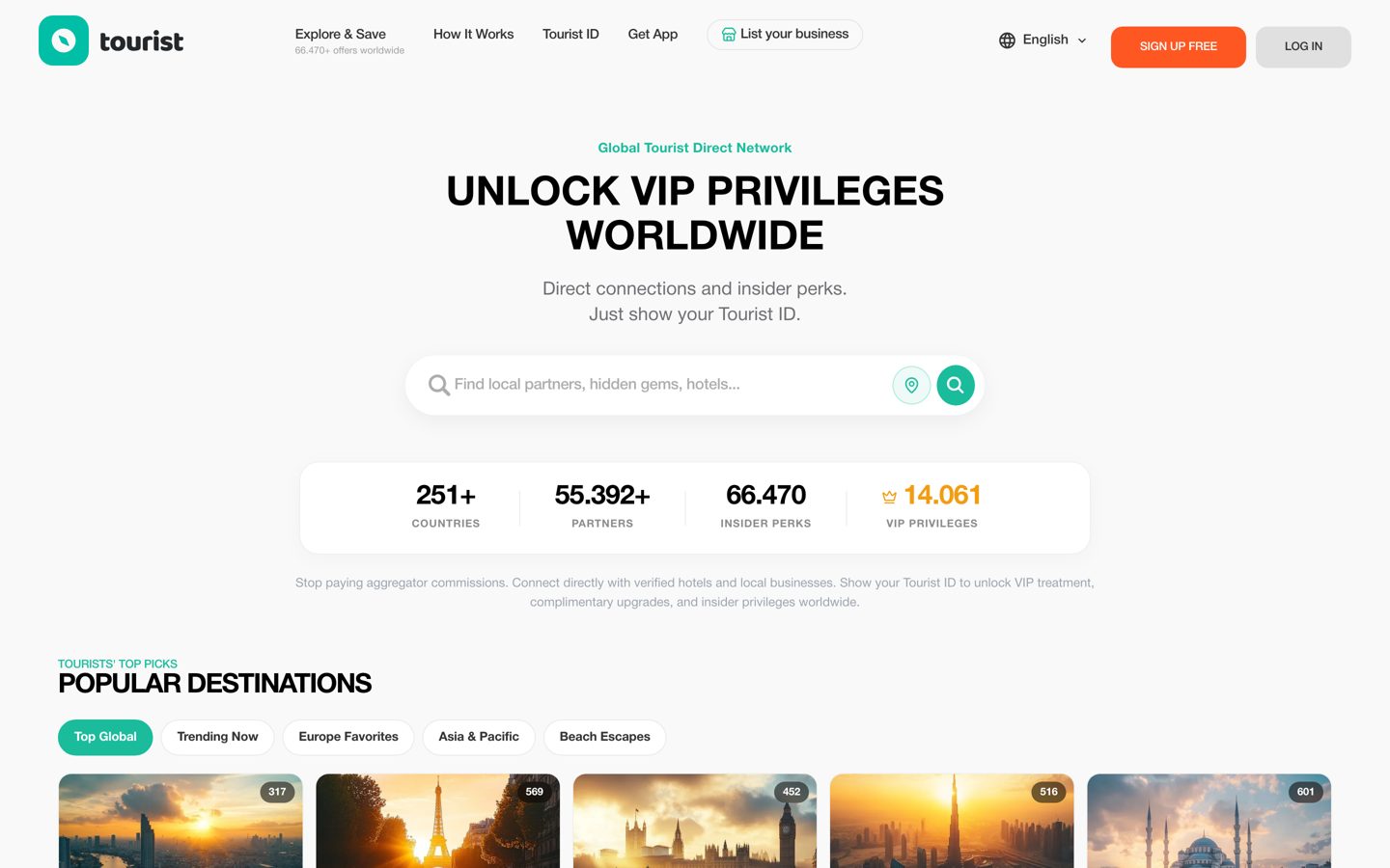 Page Explorer de tourist.com